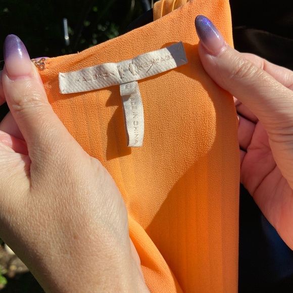 Halston Heritage Dress in Tangerine 🧡 size 6 - Picture 4 of 4